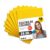 OFITURIA Felt for DIY Crafts, Soft and Flexible Coloured Fabric Sheets for Sewing, Patchwork, School Projects, Textile Art and Decoration 20 x 30 cm (Yellow, 10 pcs)