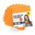 OFITURIA Felt for DIY Crafts, Soft and Flexible Coloured Fabric Sheets for Sewing, Patchwork, School Projects, Textile Art and Decoration, 20 x 30 cm (Orange, 5 pcs)