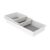 Oggi Set of 3 White Drawer Organizers – (1) 6×6.25, (1) 6.25×9.25, (1) 6.25×15.75 – Ideal for Organizing Kitchen Drawers, Office, Desk, Silverware, Kitchen Utensils, Cosmetics and Bathrooms