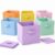 OGZSZYJR Storage Cubes, 6 Pack Foldable Fabric Large Cloth Storage Bins with Handles, 11 Inch Sturdy Collapsible Baskets Organizer Boxes for Closet Shelves Bedroom Books Home Organization Office