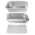 OHPHCALL 3pcs Stainless Steel Sprouter Tray with Reinforced Base and Scientific Drainage System, Wheatgrass Grower Sprouting Container Kit for Gardening and Kitchen Use, Versatile