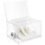 OHPHCALL Acrylic Business Card Holder with Lock and Set of Two Keys, Sturdy and Lightweight Suggestion Box for Offices and Classrooms, Simple Design Donation Ballot Box with Removable