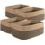 OIAHOMY 4 Pack Storage Baskets for Organizing, Small Bins for Shelves, Cute Decorative Storage Bins, Organizer Baskets for Gifts Empty,13”Lx8.7”Wx5.1”H, Black/Yellow