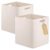 OIAHOMY Storage Cubes, 13 Inch Cube Storage Organizer, Collapsible Storage Bins, Baskets for Organizing, Storage Bins for Shelves-White, 2-PACK
