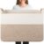 OIASKET 108L Cotton Rope Storage Basket for Living Room and Bedroom 25″x16″x16″ Woven Laundry Basket, Heavy Duty Bin for Blankets, Pillows & Toys, Pet-Safe & Scratch-Free, Brown and White