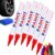 Oil-Based Tire Lettering & DIY Detail Pen Waterproof,Quick-Dry | Permanent,Oil-Based Multi Surface Marker Pen,Premium Non-Fading Tire Marker,for Tires, Wood, Rock, Fabric, Metal, Plastic，6Pcs-Red