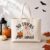 OIQERTTD Halloween Tote Canvas Bag, Ghost Trick or Treat Bag Gift for Women