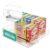 Oizeir Automatic Food Storage Organizer – Clear Pantry Organizer With Automatic Dispenser For Refrigerator – Drink & Food Holder For Fridge – Organizing Rack Kitchen & Pantry (Large) (1-Pack)