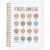 OJMFHEGEE Boho Mental Health Therapy Spiral Notebook 5.5×8.3 in, Feelings Emotions Chart Psychology Mental Health Hardcover Notebook Journal Gifts for Women
