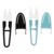 OKUMEYR 2pcs Lightweight Portable Embroidery Scissors with Plastic Handle and Ceramic U-shaped Blades for Sewing and Crewel Crafts, Sharp Handmade Craft Scissors