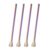 OKUMEYR 4pcs Stainless Steel Cocktail Straws and Stirrer Set Creative Metal Drinking Straws for Milk Shakes and Dinner Party Cocktails Sturdy and Long Lasting