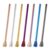 OKUMEYR 7pcs Reusable Stainless Steel Cocktail Straws and Creative Stirrer Set, Long Lasting Metal Drinking Straws for Dinner Party Cocktails and Smoothies