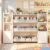 Olabox Toy Storage Cabinet, White, 55.5″ x 11.8″ x 39.4″