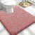 OLANLY Microfiber Small Bathroom Rugs 24×16, Ultra Soft Bath Mat, Deep Rose