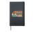 Old Man Playing Padel Hardcover Journal, Black
