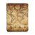 Old World Map Book Sleeve with Zipper Front Pocket for Hardcover