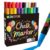 OLINGYOU Window Chalk Markers for Cars Glass Washable,20 Colors Liquid Chalk Marker Pens with 7mm 3 in 1 Nib Wide Tips, Big Chalkboard Markers Car Window pens