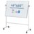 OLIXIS Magnetic Whiteboard with Wheels 46″ x 32″, Dry Erase Board with Adjustable Rolling Stand, Heavy-Duty Aluminum Frame & Accessory Tray for Office, Classroom, Home & Presentations, White