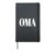 OMA Omaha NE Airport Code Hometown Pride Design Hardcover Journal, Black