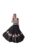 OMNATHRA Indian Treditional Gorgeous silk Mirror & Gamthi Embroidery work Top for every indian occasion. (BLACK, XXL (44))