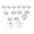 Omquot 1:12 Miniature Ceramic Tea Cup Set, Exquisite Dollhouse Decoration for DIY Lovers
