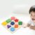 Omquot 9 Pieces Wooden Puzzle Stacking Block Colorful Educational Toy for Kids Geometric Shape Learning Tool