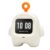 Omquot AI Intelligent Desk Alarm Clock, Robot Interactive Game, Kids Toy, Portable Pendant (White)