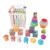 Omquot Colorful Soft Stacking Block Set – Intellectual Awakening Development Toy for Infants – Great for Travel
