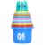 Omquot Educational Stacking Cups Colorful Numbers Fruit Learning Toy Bath Toy for Kids