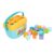 Omquot Geometric Shape Sorter, Colorful Toddler Toys for Early Education and Gripping Training, 18 ABS Blocks