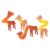 Omquot Pop Tubes Giraffe Fidget Toy, Flexible Educational Stress Relief Toy for Age 3-5 Years