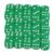 Omquot Portable Dice Set, Light White Dots for Board Games, Math Teaching (Green)