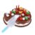 Omquot Pretend Play Chocolate Cake Set, Exquisite DIY Cutting Toy for Ages 3+ (Chocolate 37-Piece Express Box Set)