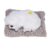 Omquot Realistic and Adorable Toy for Sleeping Puppy, Can Sound for Children, Decoration, 6.7 x 5.5 Inches (Pekingese White)