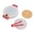 Omquot Realistic Wooden Waffle Baking Playset Educational Toy for Kids, Safe and Durable Kitchen Toy for Boys and Girls
