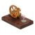 Omquot Stirling Motor Motor Wooden Base Superior Quality Continuous Work Educational Toy for Kids 5.1 X 3.5 X 3.2 Inch, Stainless Steel, 1 Bottle of Alcohol, Science Projects,