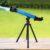 Omquot Telescope Educational Monocular Space Astronomical Toy for Kids with Stand, Portable Beginner 20X 40X 60X Eyepieces Adjustable Angle, Tough ABS Material, Gift For Little Astronomers (Blue)