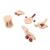 Omquot Wooden Baby Rattle Set Natural Tooth Grab Infant Toy for Newborn Baby Eco-Friendly Portable Size