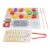 Omquot Wooden Food Set, Colorful Skewers Toy for Early Education and Skill Development for Kids, Birch Wood
