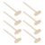 Omquot Wooden Hammer Kids Toys Durable Heart Break Chocolate Crab Mallet 30pcs for Kids Day