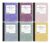 OMURA 6 Pack, Premium Morandi Color Marble Composition Book C/R 100 Sheets