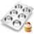 Onader 6 Cups Muffin Pan, Stainless Steel Cupcake Pan for Oven, 1 Piece