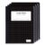ONAVIA Graph Composition Notebook 4 Pack, 4×4 Grid, 200 Pages, Black