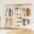ONBRILL H3 Expandable Wall Mounted Closet System, Heavy Duty Clothing Rack