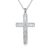 ONEFINITY Religious Cross Pendant Necklace Sterling Silver Origami Cross Pendant Gifts for Women Men Jewelry (Diamond-cut)