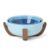 Oneida Serveware, 24 Seven Colors 3-Piece Nesting Bowl Set With Wood Stand, Porcelain Material Wooden Stand, Dishwasher And Microwave Safe, Serving Bowls, Salad Bowl, Pasta Bowls (Turquoise, 4 Pieces)