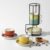 ONEMORE 2.5 Oz Espresso Cups Set of 4, Stackable Porcelain Coffee Cups with Saucers and Metal Stand, Demitasse Mugs for Espresso, Cappuccino, Latte, Microwave & Dishwasher Safe