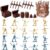ONEST 32 Pieces Pirate Action Figures Playset Pirate Party Favors Table Decorations