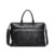 ONMYJFD Black Genuine Leather Laptop Tote Bag for Men Business