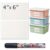 ONUPGO Reusable Labels for Storage Bins, 50 Pack, 4×6 Inch